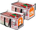 Clear Heavy Duty Extra Large Moving Bags, Reinforced Handle and Double Zipper, Storage Bags Alternative to Moving Box (2 Packs)