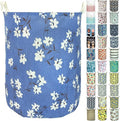 Merdes 19.7’’ Waterproof Foldable Laundry Hamper, Dirty Clothes Laundry Basket, Linen Bin Storage Organizer for Toy Collection (Magnolia)