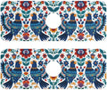 Mexico Eagles Flowers Blue Kitchen Sink Splash Guard Sink Faucet Mat Faucet Handle Drip Catcher Drain Mats for Kitchen Bathroom Countertop Absorbent Dish Drying Pad 2Pack 14.7x5.4IN
