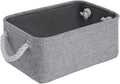 Storage Baskets for Shelves 11.8x7.9x5.2 Inch, Foldable Fabric Storage Bins with Handles, Small Storage Baskets for Organizing Closet, Office, Home Organization (1-Pack, Gray)