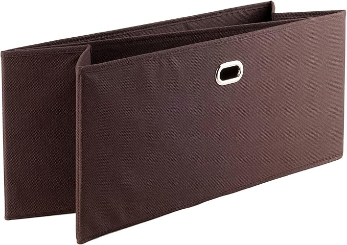 Winsome Torino 3 Piece Folding Fabric Baskets Chocolate (38323)