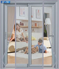 Magnetic Screen Door Upgraded PET Mesh Stronger Than Fiberglass and Polyester,Hands Free,Keeps Bugs Out,Pet & Kid Friendly,Suitable for Sliding Door,Large Patio Door and French Door-60''x96''