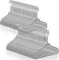 Casafield 100 Velvet Baby Hangers - 11" Size for Infant & Toddler Clothes - Gray