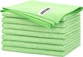 FIXSMITH Sage Green Microfiber Cleaning Cloth -Pack of 8, Highly Absorbent Cleaning Rags, 16"X12" All Purpose Cleaning Towels for Housekeeping, Kitchen, Car, Lint Free and Reusable Microfiber Towels