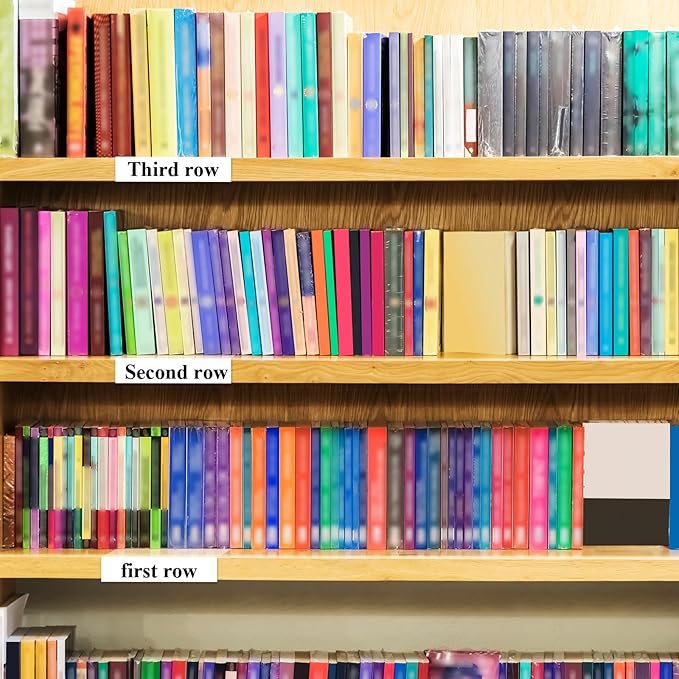 Containlol 15 Pieces Moveable Shelf Label Holders Clear Shelves Tags Moveable Library Markers Transparent Shelf Label Display Holder for Classroom Office Library Book Shelves(3 x 0.63 Inch)