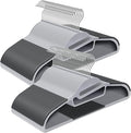 SONGMICS 50 Pack Coat Hangers, Heavy-Duty Plastic Suit Hangers, S-Shaped Opening, Space-Saving, 360º Swivel Hook, 16.3 Inches Wide, Light Gray and Dark Gray UCRP41G-50