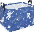 Rectangular Storage Basket,Collapsible Gift Basket with Handles,Kids Toys/Books Box,Room Decor(Universe)