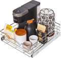 HOLDN’ STORAGE Heavy-Duty Premium Collection Pull Out Cabinet Organizer, Cabinet Drawer Slide Outs, Lifetime Limited Warranty - Basket Size 17" W x 21" D x 5" H, Anti-Rust Chrome Finish