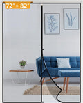 yotache Wide Screen Door with Magnets Fits Door Size 72 x 82, Screen Size 74" x 83" Retractable Net Hanging Tools Free Installation for Patio Walk Thru Sliding Door