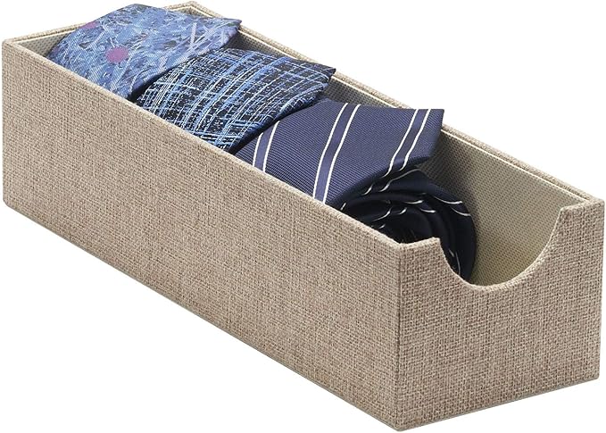 Household Essentials Brown 720-1 Deep Drawer Organizer Box for Storage | 12 in x 4 in x 3.13
