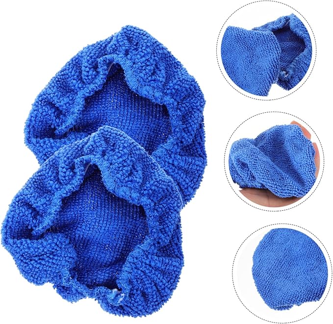 10pcs Reusable Car Windshield Cleaner Cloths Washable Triangle Shape Replacement for Windshield Cleaning Brush Practical Microfiber Tool for Auto and Home Use