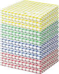 Nialnant 12 Pack Dish Rags for Washing Dishes,100% Cotton Soft Absorbent Quick Drying Dish Cloths for Kitchen,Cleaning Rags-11 x 11In