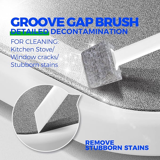 Holikme 7 Pack Deep Cleaning Brush Set, Scrub Brush, Grout Brush, Pool Brush, Scrub Pads with Scraper Tip Scouring Pads, for Pool Walls, Bathroom, Floor, Tub, Shower and Kitchen Surface (Blue)