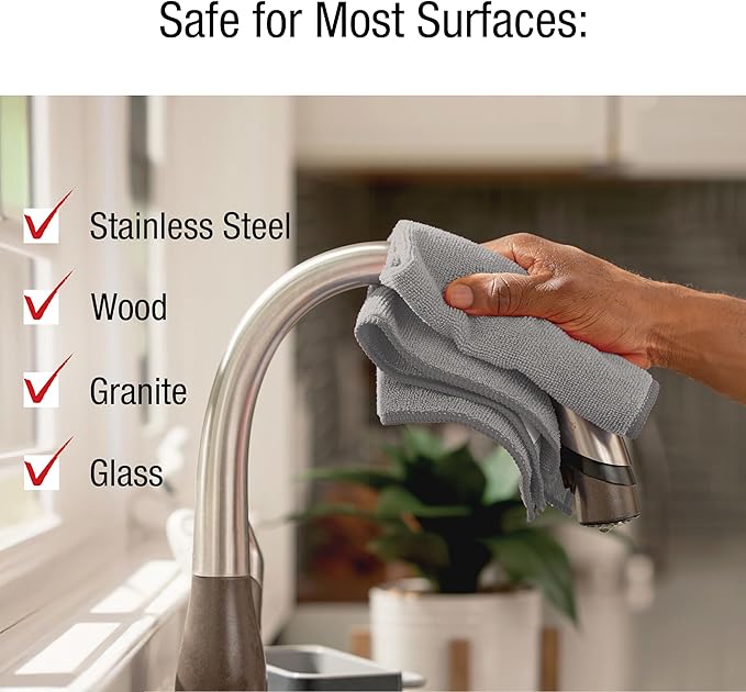 Rubbermaid Microfiber Cloth Towels 14"x14" Non-Scratch Reusable/Washable for Cleaning/Wiping/Polishing for Home/Kitchen/Car,(Pack of 48)