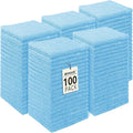 Washcloths Bulk - 100 Pack - Face Towels (12" x 12"), Highly Soft Wash Cloths and Hand Towels, Fast Drying Multi-Purpose Microfiber Cleansing Cloths for Bathroom, Hotel, Spa, and Salon - Blue