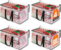 Clear Moving Bags Heavy Duty Extra Large, Moving Supplies with Reinforced Handle and Double Zipper, Storage Bags for Moving Essential, Packing Bags Alternative to Moving Box(4 Packs, Clear)
