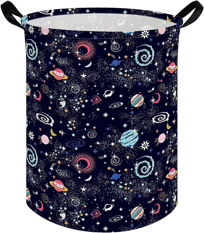Moon Laundry hamper,Kids Laundry Basket,Baby Nursery Hamper,Waterproof foldable laundry basket for boys and girls,toy storage box,Kid Room Decor(Moon)