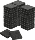 uxcell Felt Furniture Pads, 32Pcs 1.18" x 1.18" Adhesive Backed Felt Non-Slip Anti-Scratch Chair Leg Protectors for Protecting Hardwood Floor, Black