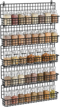 X-cosrack Spice Rack Organizer, 5-Tier Spice Rack for Wall, Stackable Hanging Spice Jars Storage Racks, Great for Kitchen and Pantry, Up to Storage 48 Jars(Patent No.:D909138S)