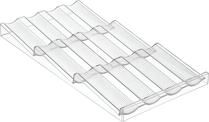 iDesign Linus Spice Rack, Drawer Organizer for Kitchen Storage - Clear