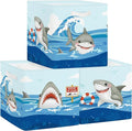 Clastyle Ocean Animals Storage Cube Organizer Set Foldable Closet Clothes Cube Storage Bin Storage Box Chest Book Shelf Basket,Shark,11.8x11.8x11.8 in