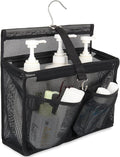 Hanging Hook Mesh Shower Caddy College with 3 Pockets, Organizer Storage Bath Baskets for Gym, Swimming and Travel, College Dorm Rooms