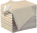 12 Pack Microfiber Glass Cleaning Cloth, 12 Inch X 16 Inch, Lint Free Quickly Clean Windows, Mirrors, Glasses, Phone Screens, Camera Lenses, Camel