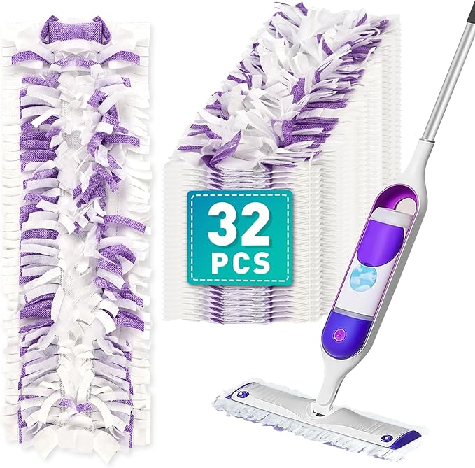 5X Cleaning Power Mop Pads Compatible with Swiffer PowerMop, Disposable Mopping Pad Refills for Cleaning, Multi-Surface Wood Floor Replacement Pads