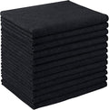 AIDEA Microfiber Cleaning Cloth 12 Pack, Microfiber Towels for Cars, Soft & Absorbent Cleaning Rags, Premium Lint Free Shop Towels for House, Kitchen, Car, 12inx16in, Black