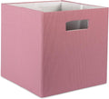 DII Poly-Cube Storage Collection Hard Sided, Collapsible Solid, Large, Rose