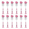 Dr. Brown's Reusable Sponge Baby Bottle Cleaning Brush with Suction Cup Stand and Nipple Cleaner, BPA-Free, Pink, 12-Pack