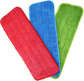 Shappy 3 Pack Reveal Mop Pads Head Replacement Spray Pads Microfiber Cleaning Pads for Wet Dry Mops Flat Replacement Heads for Floor Cleaning 16.5 x 5.5 Inch