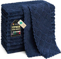 Homaxy 12 Pack Kitchen Dish Cloths (10 x 10 Inches, Navy Blue), Super Soft and Absorbent Coral Velvet Dish Towels, Nonstick Oil Fast Drying Microfiber Cleaning Cloth, No Lint Household Dishcloths
