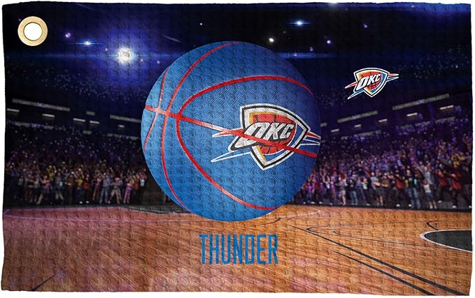 Northwest NBA Golf Towel – Official Licensed Microfiber Waffle Fabric, Absorbent 16x25 in Club Cleaning Accessory