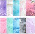 Sinmoe 20 Pcs Microfiber Cleaning Cloth Cute Marble Design Microfiber Cloth Soft Gifts Multicolor Glasses Cleaner Wipes for Eyeglasses Camera Lens Cell Phone Screens Glasses, 6 x 6 Inches