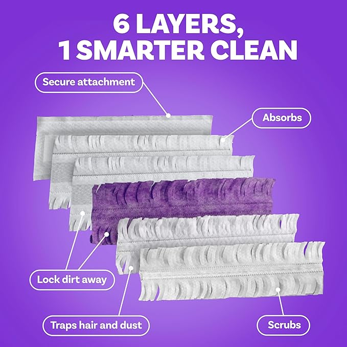 Swiffer PowerMop Multi-Surface Mopping Pad Refills, Made by Swiffer, for Floor Cleaning, 11 Count (Pack of 3)