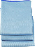 Unger Professional 18” x 18” Large Professional-Grade Microfiber Cloth Towels, 3 Pack, Multi-Purpose Wet and Dry Cleaning Cloths for Kitchen, Bath, Auto, Appliances, Car Supplies
