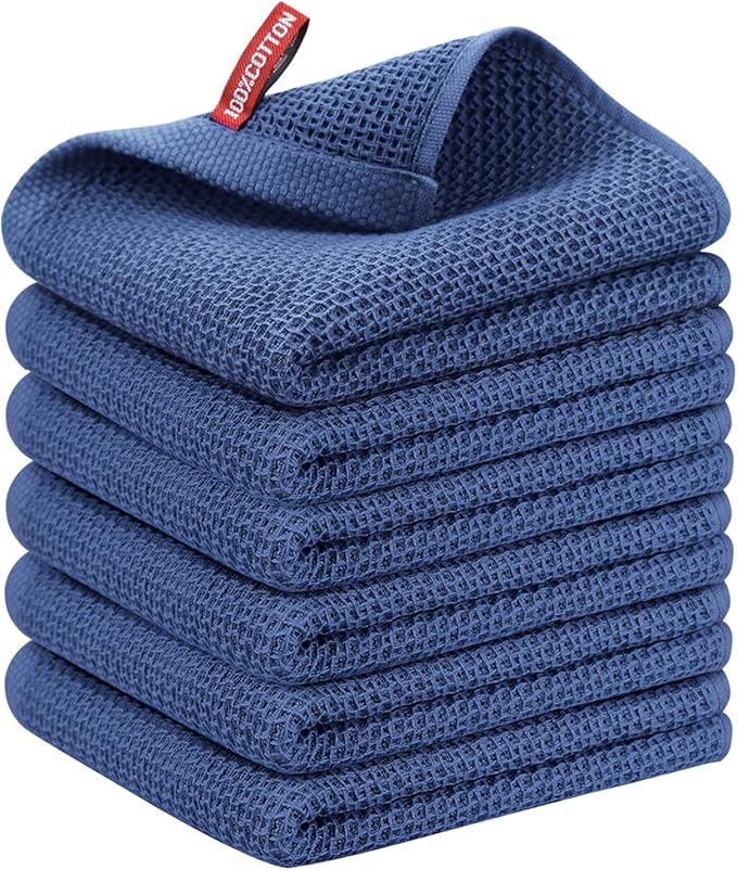 Nialnant Kitchen Hand Towels, 13 x 28 Inches, 100% Cotton Dish Towel for Home, Soft Dish Cloth for Kitchen, Super Absorbent Tea and Bar Towels