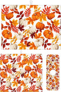 3Pcs Watercolor Pumpkin Dish Drying Mat & Kitchen Sink Splash Guard Faucet Mat For Kitchen Counter Absorbent Microfiber Dishes Pad Dish Drainer Rack Mats Fast Dry Kitchen Accessories