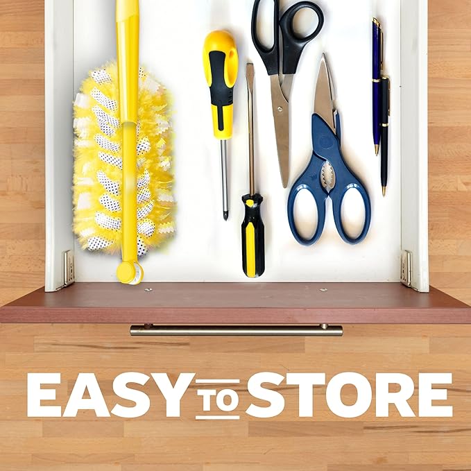 Swiffer Duster Kit with 3 ft Extendable Handle, Heavy Duty Dusting Starter Kit with 12 Refills, for Ceiling Fans, Vents and Hard to Reach Places