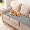 H.VERSAILTEX Plush Chenille Couch Cover for 3 Cushion Couch Anti Slip Washable Sofa Slipcovers Soft and Durable Furniture Protector for Dogs Cats Kids (27.5" x 59", Dove)