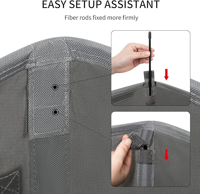 Chrislley 60L Slim Laundry Hamper with Lid Narrow Laundry Basket with Handle Upgrade Foldable Dirty Clothes Hamper Portable Skinny Hamper Organizer Storage Bins (25.6 inches, grey)