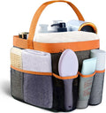 Attmu Mesh Shower Caddy Portable for College Dorm Room Essentials with 8 Pockets, Hanging Shower Caddy Dorm Basket, Quick Dry Shower Bag for Bathroom