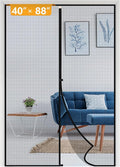 Yotache Magnetic Screen Door Fits Door Size 40 x 88, Screen Size 42" x 89" Door Screen Magnet for Walk Through Sliding Door Black
