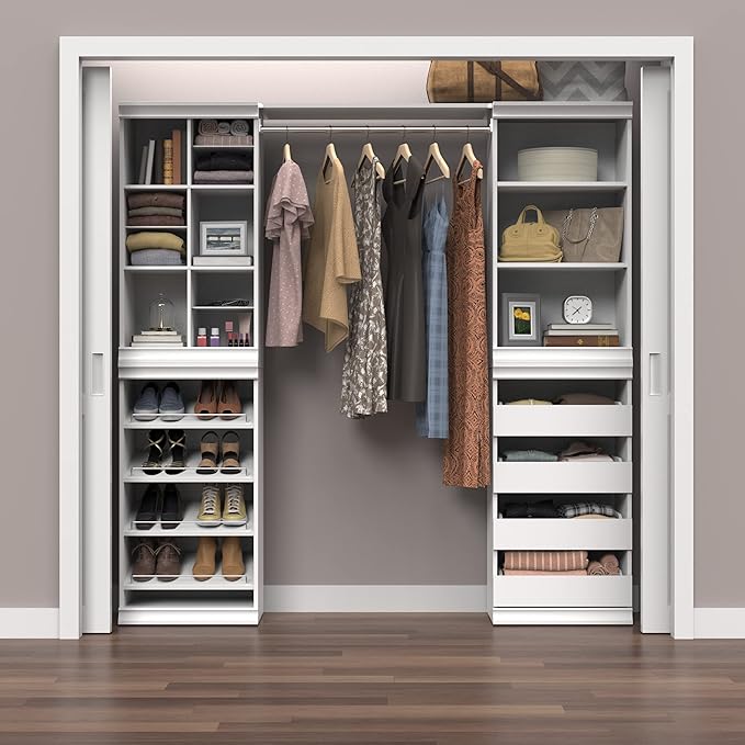 ClosetMaid Modular Storage Shelf Unit with 3 Shelves, White