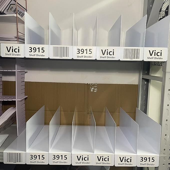 1.6MM 20 Pcs 39 * 15CM 1MM PVC Shelf Dividers for Closets Wood Shelf Separators Clothes Organizer and Bedroom Storage and Organization Organization Separator Shelf Laber
