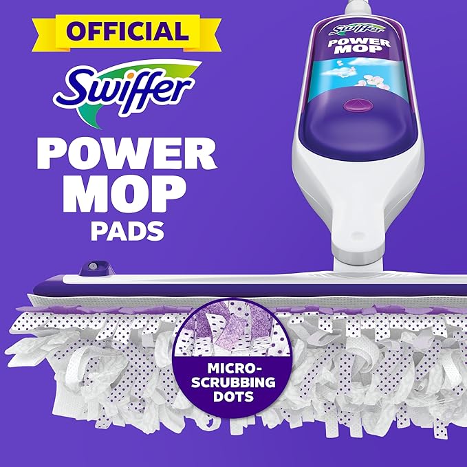 Swiffer PowerMop Multi-Surface Mopping Pad Refills, Made by Swiffer, for Floor Cleaning, 11 Count