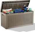 60 GallonOutdoor Storage Box,Resin Deck Boxes Waterproof, IndoorOutdoor Bin for Package Delivery, Patio Cushions, Gardening Tools, Lockable, UV Resistant