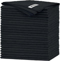FIXSMITH Black Microfiber Cleaning Cloth -Pack of 24, Highly Absorbent Cleaning Rags, 16"X12" All Purpose Cleaning Towels for Housekeeping, Kitchen, Car, Lint Free and Reusable Microfiber Towels