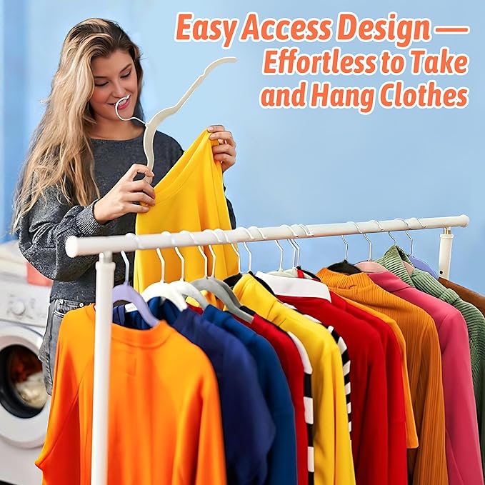 Sishynio 30 Pack Multicolor Velvet Shirt Hangers – Non-Slip Slim Flocked Hangers with Notches, Space-Saving Felt Closet Organiser for Shirts, Dresses, Suits